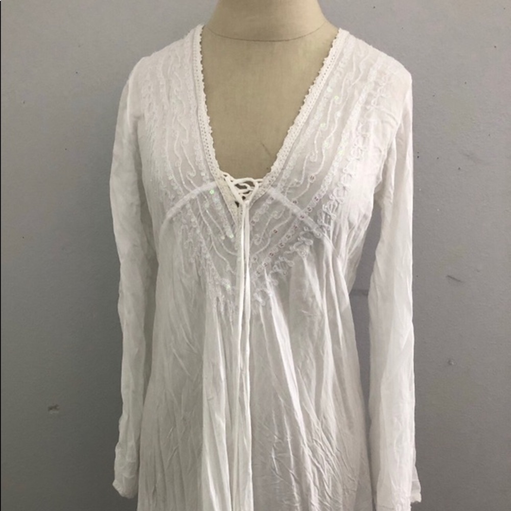 Women’s shear dress; swimsuit cover up